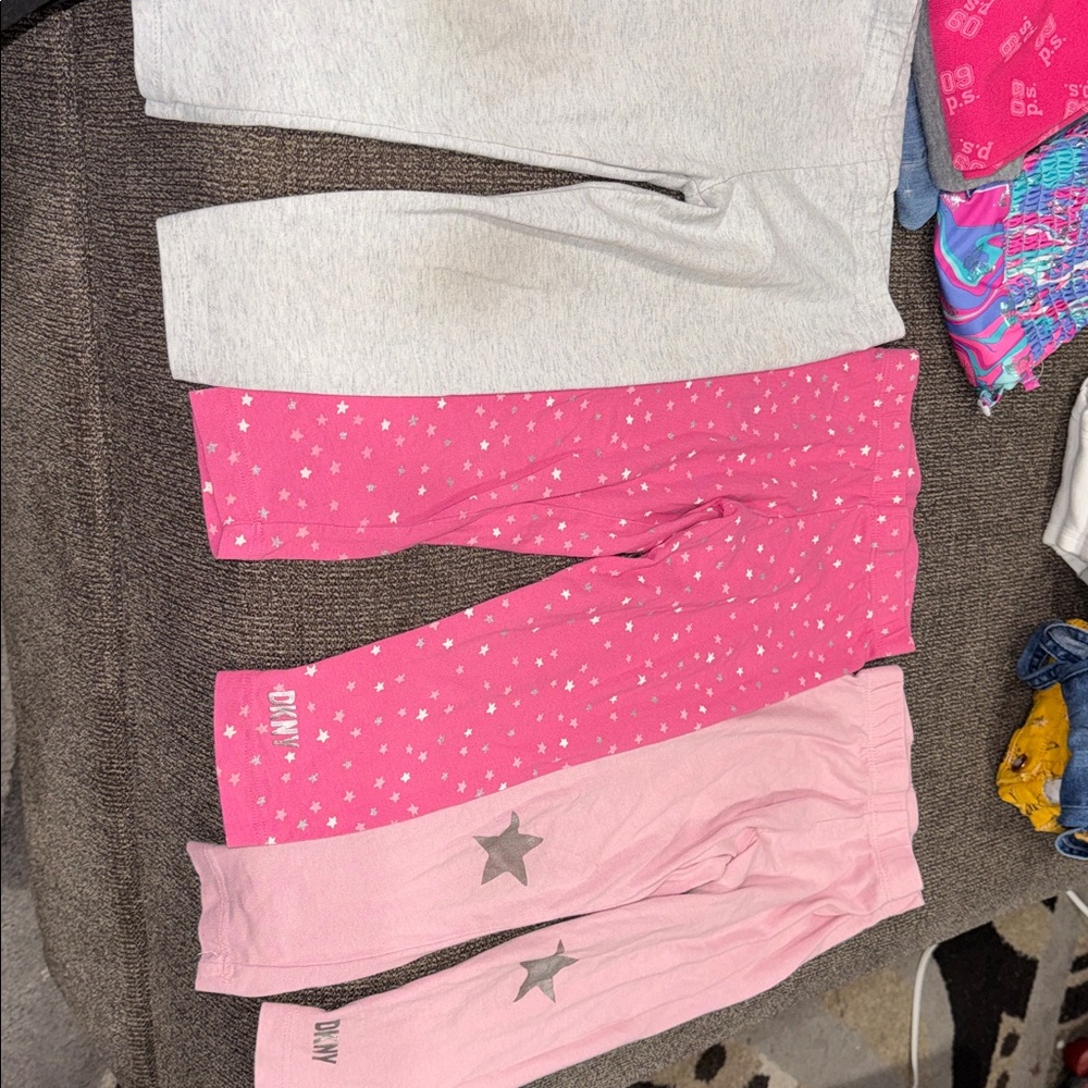 Garanimals Pink Star and Gray Leggings Set